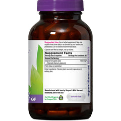 Closeup of Oregon's Wild Harvest fenugreek capsules for nursing support