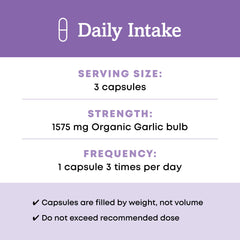 Organic garlic bulb image highlights fresh ingredients behind Oregon's Wild Harvest capsules