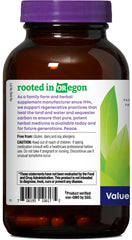 Rhodiola capsules close-up from Oregon's Wild Harvest label for energy.