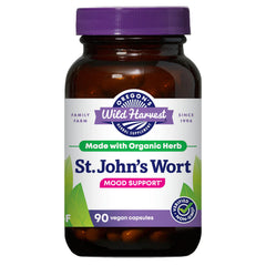Oregon's Wild Harvest St John's Wort supplement bottle for mood support.