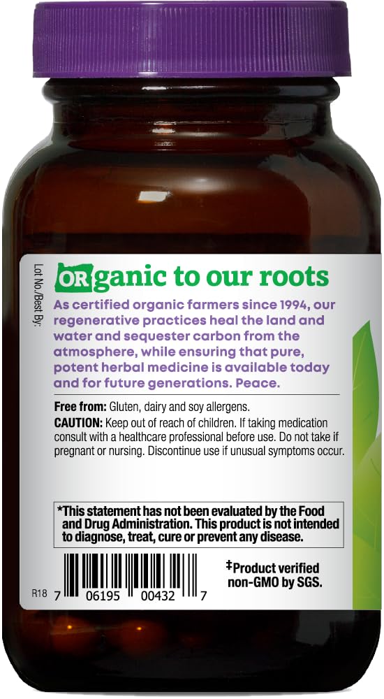 Oregon's Wild Harvest capsules close-up highlights consistent vegan formula