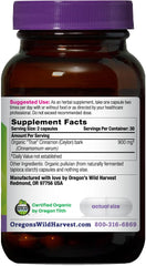 Oregon's Wild Harvest True Cinnamon label with organic certification accentuates trust
