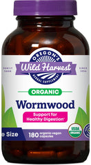 Oregon's Wild Harvest wormwood capsules bottle front for digestion support