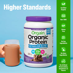 Scoop being mixed illustrates quick, on-the-go nutrition.