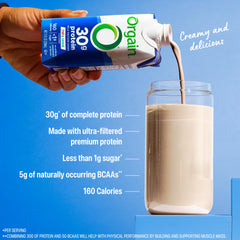 Orgain ready-to-drink bottle ready for workouts or commutes