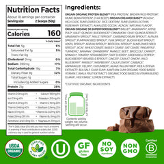 Orgain organic vegan protein powder with 50 superfoods for morning smoothies