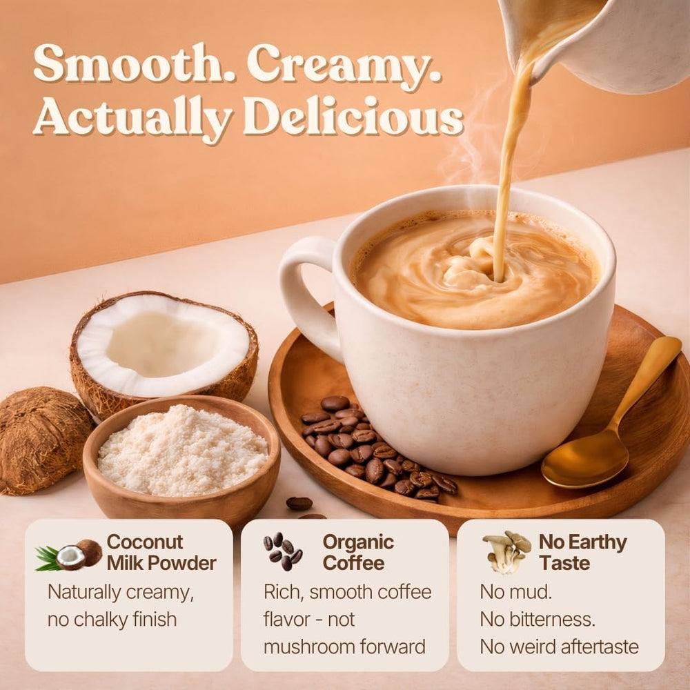 Organic Bless label highlights clean ingredients and no bitter aftertaste.