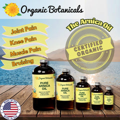 Organic Botanicals Arnica Oil applied during massage therapy