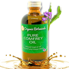 Organic Botanicals Comfrey Leaf Oil bottle for soothing joints and muscles