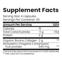 Organic Collagen Australia bottle with vibrant label indicates 120-count supply.
