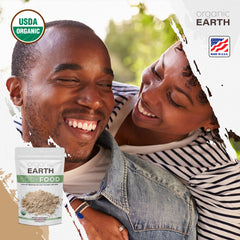 Organic Earth sea moss powder ingredients label for transparency