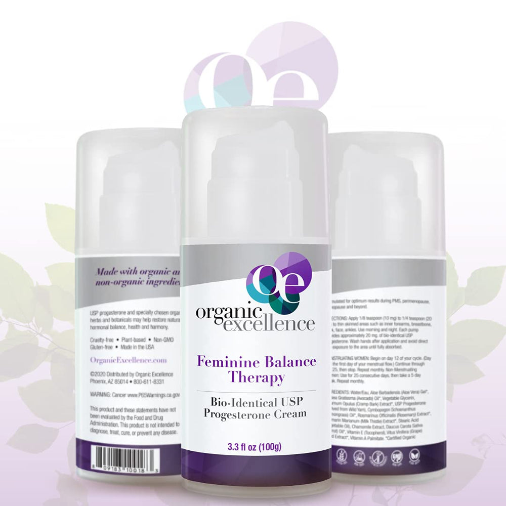 Organic Excellence Feminine Balance cream family-owned brand promise of care
