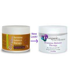 Organic Excellence fragrance-free cream pump dispense for gentle application.