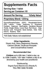 Organic Farms Vitamins Neuro Care Kids tablets highlight compact form for on-the-go focus.