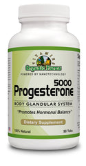 Organic Farms Vitamins Progesterone 5000 bottle supports daily hormone balance