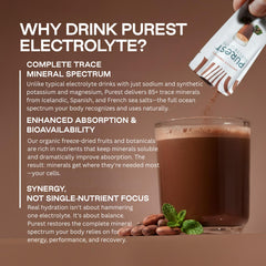 Purest Electrolyte organic freeze-dried fruit slices add natural flavor and minerals