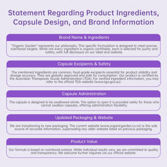 Digestive enzymes in Organic Garden Height Support aid nutrient uptake.