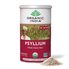 Organic India psyllium harvest from regenerative farming emphasizes sustainable sourcing.
