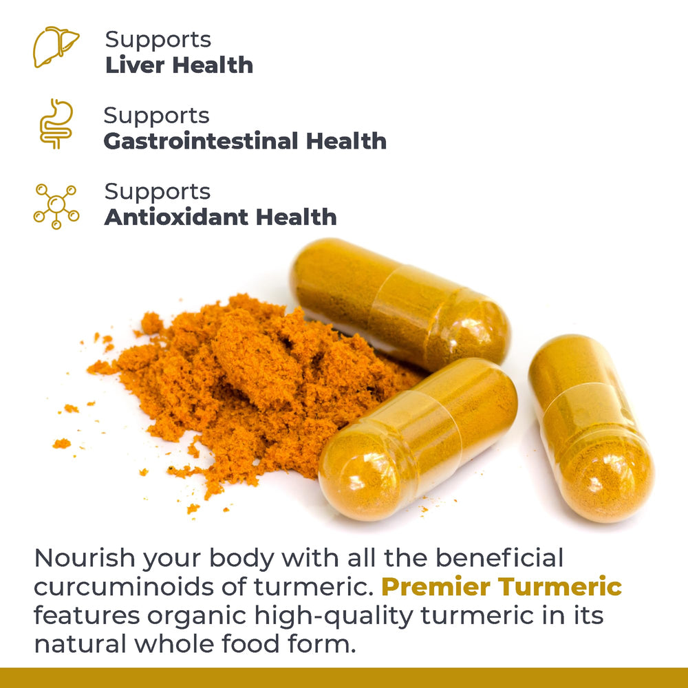 Organic Indian turmeric powder closeup illustrating the source for premium daily supplementation