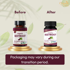 Pouring Organic Spree Beetroot Tablets from the bottle to show easy daily use