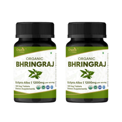 Organic Spree Bhringraj tablets pack supports hair health.