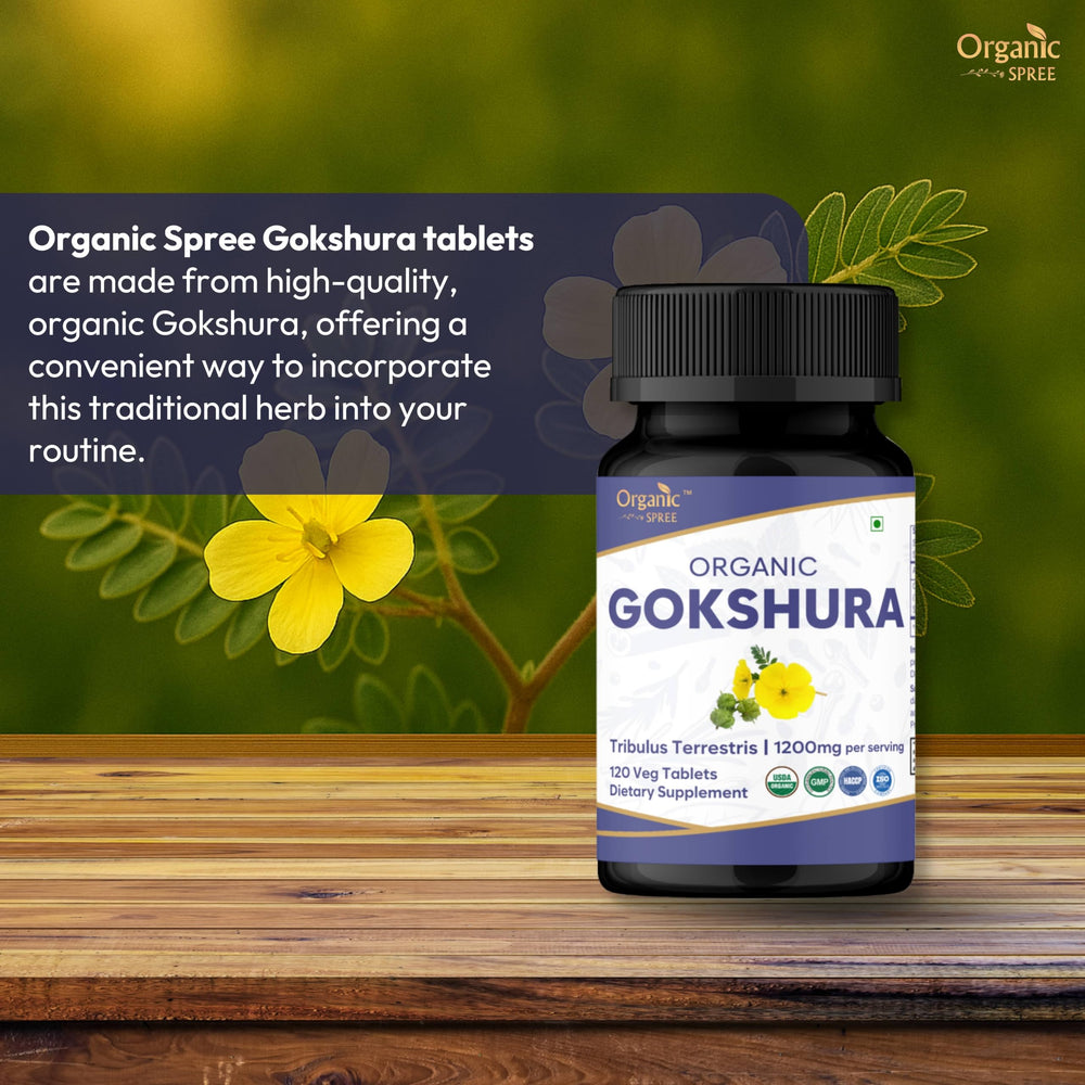 Organic Spree Gokshura pack of 2 boxes showcases value for daily use.