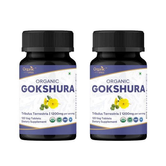 Organic Spree Gokshura tablets front view may support immune health.