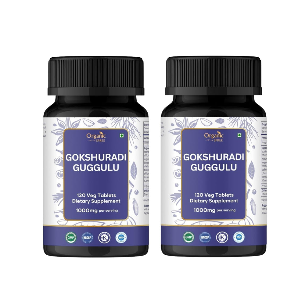 Organic Spree Gokshuradi Guggulu tablets close-up for daily urinary health support