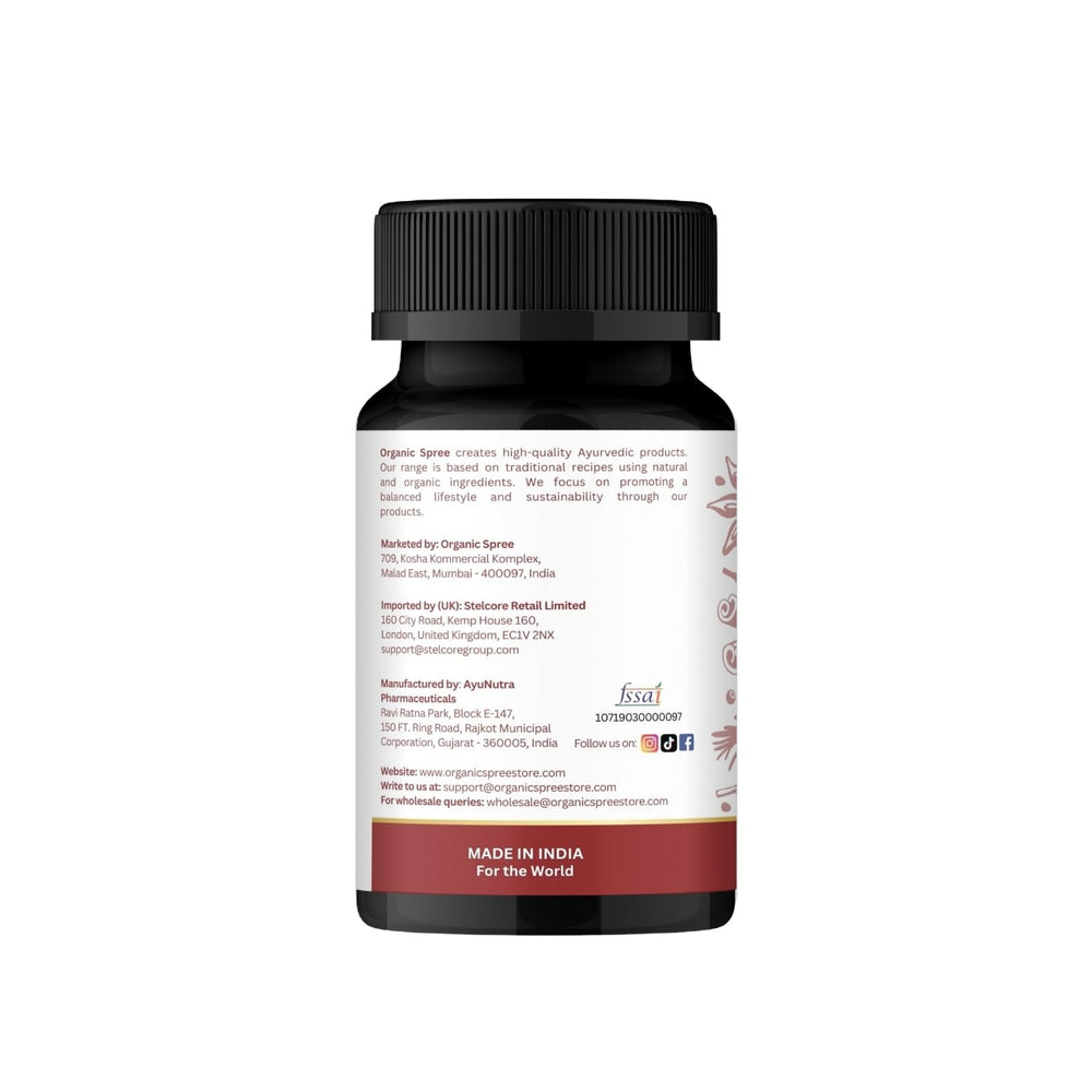 Organic Spree Triphala Guggulu tablets USA seller logo builds trust and reliable sourcing.