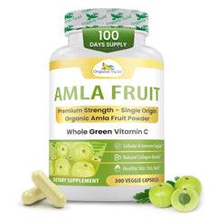Organic Veda Amla capsules bottle ready for daily immune and skin support