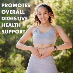 OrganicaHealth USA-made GMP facility label communicates quality control.