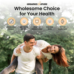Organics Nature immune-support bottle emphasizing daily wellness with capsules.