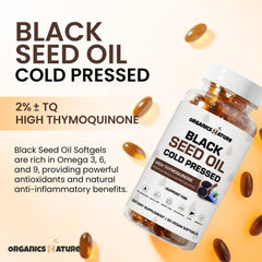 Organics Nature softgel capsules closeup for quick-release daily wellness.