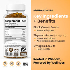 Organics Nature vegan-non-gmo label on bottle for clean plant-based choice.
