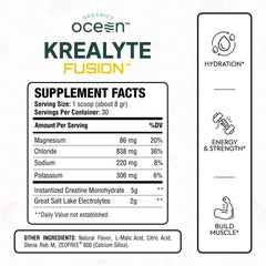 Krealyte Fusion scoop showing precise 5 g creatine measure for consistency