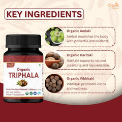 ORGANIC SPREE Triphala herbal blend image with amla-haritaki-bibhitaki for digestion support