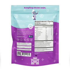 Organifi Kids Protect berry powder scoop ready to mix into beverages.