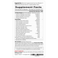 Dairy- and soy-free Organixx Enzyme 17 supports plant-based diets