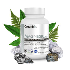 Organixx Magnesium Glycinate bottle front highlights seven forms for enhanced absorption