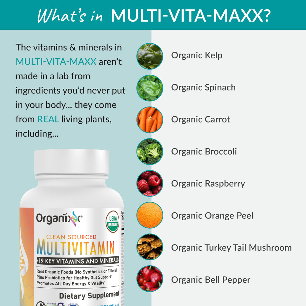 Organixx Orgen-Him blends shown on label suggest nutrient synergy.