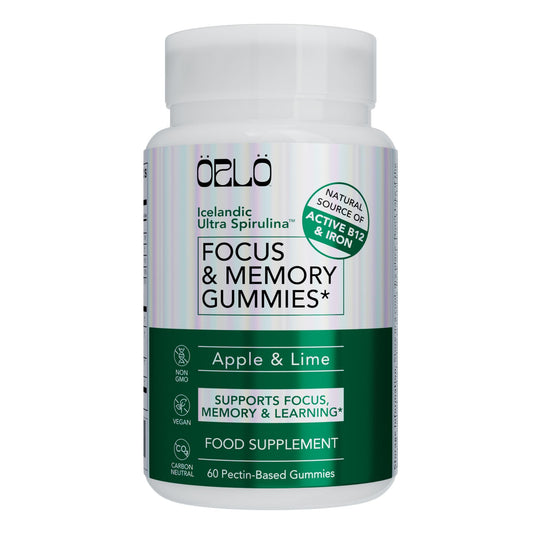 Orlo Focus & Memory Gummies bottle and pack for on-the-go daily cognitive support.