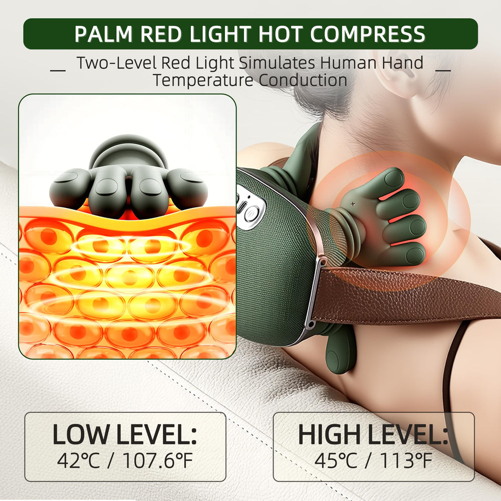 OROMVO neck massager auto shut-off helps prevent overuse.
