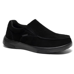 OrthoComfoot orthopedic slip-on loafers with arch support for stable all-day wear.