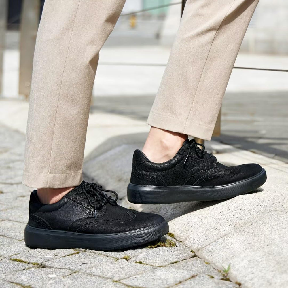 OrthoComfoot non-slip sole enhances traction on various surfaces