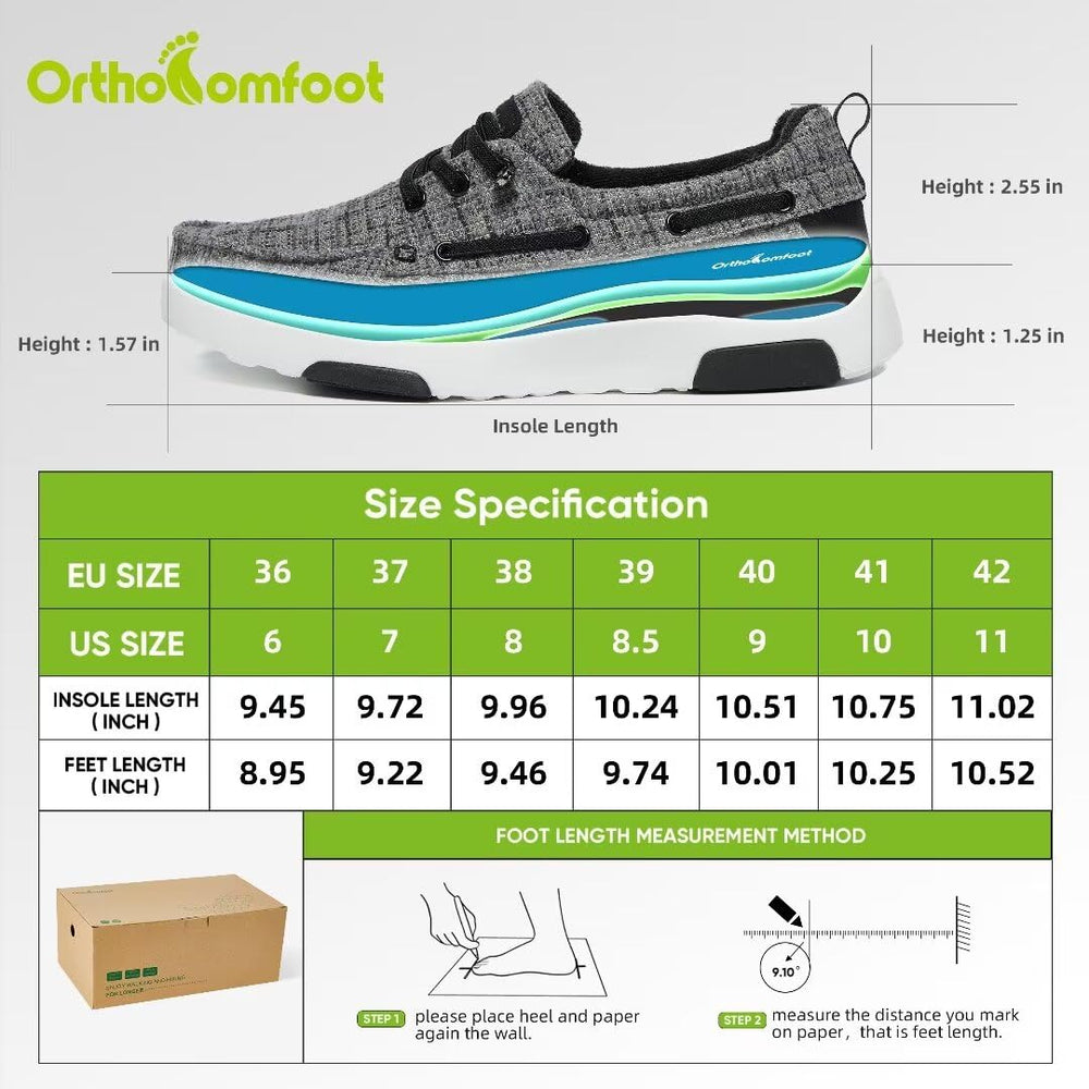 OrthoComfoot outsole grip pattern provides stable footing on different floors.