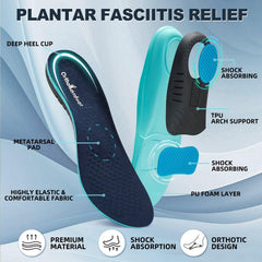 OrthoComfoot trim-free-fit fits most shoes without trimming.