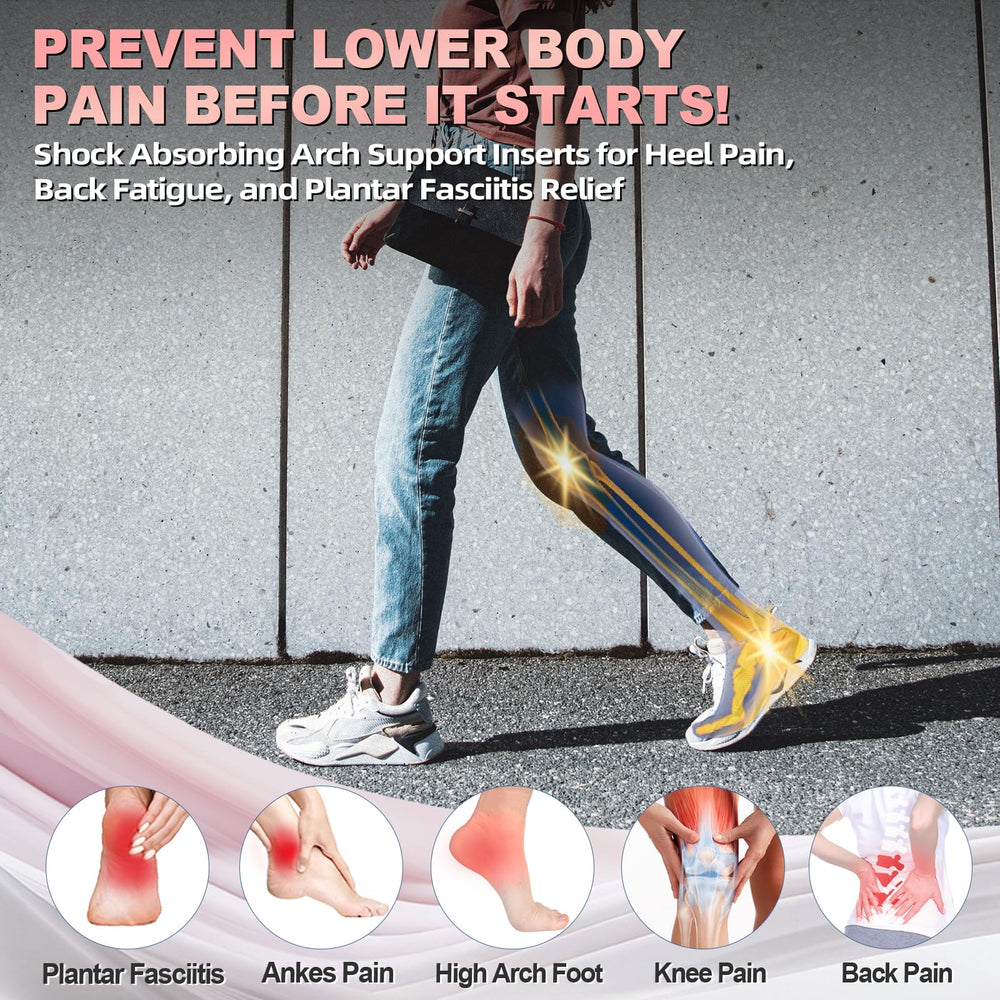 OrthoComfoot triple-layer cushion delivers soft comfort during long days