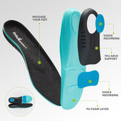 OrthoComfoot waterproof leather dress shoe for reliable daily use