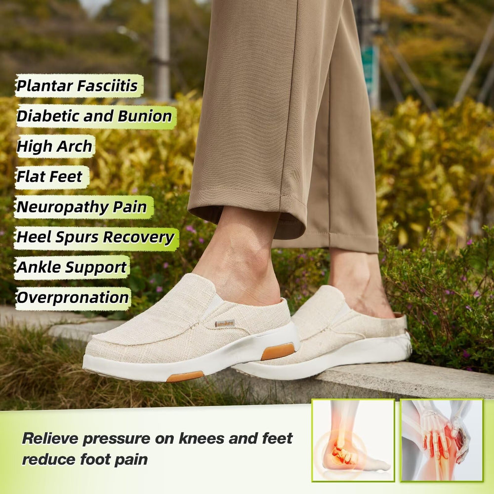 OrthoComfoot women's orthopedic shoes, insole close-up with memory foam and massaging waves