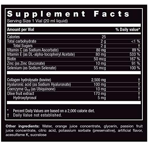 Orthomol Beauty Vial 30-day consumption plan visual hints ongoing use.
